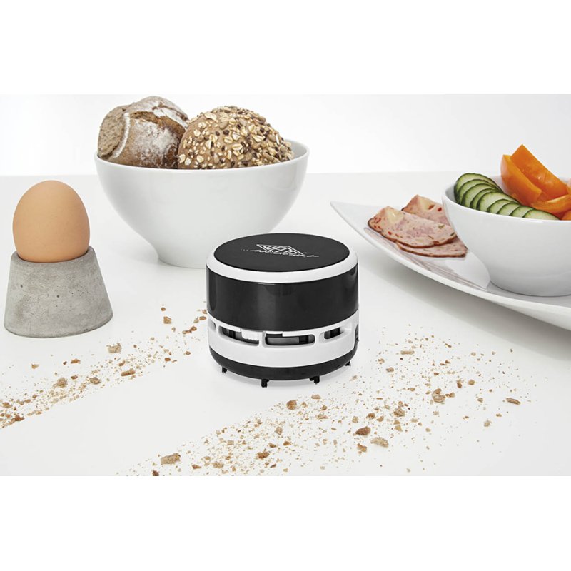 WEDO mini table vacuum cleaner, plastic, black/white